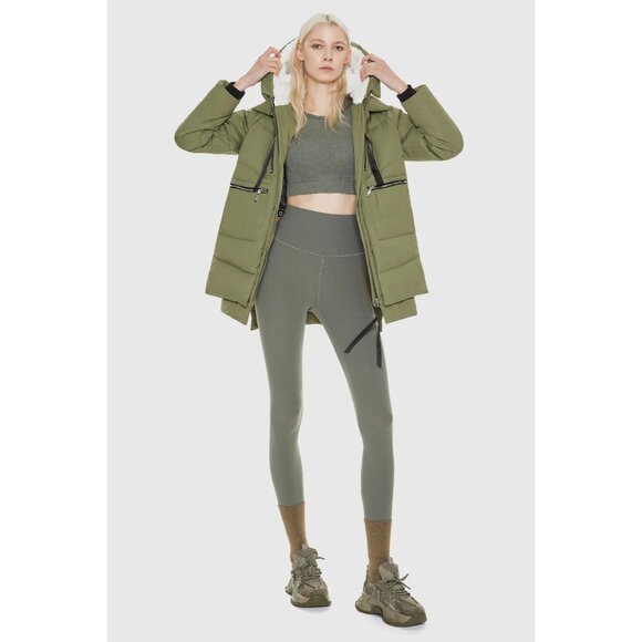 Orolay Womens Down Jacket Green Medium - Picture 2 of 9